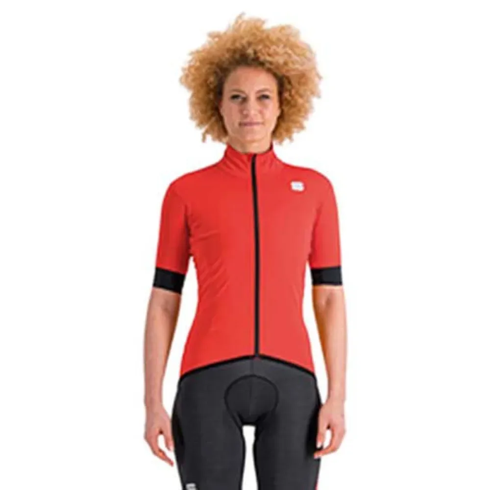 Giacca A Maniche Corte Fiandre Light No Rain Pompelmo - Sportful - FashionsVida