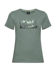 Camiseta de escalada para mujer Valencia Natura Flow verde oscuro 34