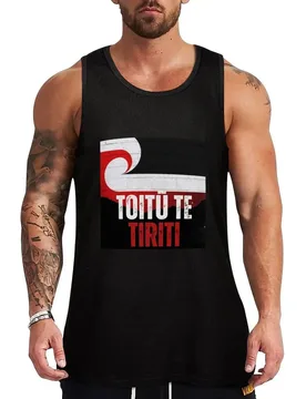 Toitū Te Tiriti - Treaty Integrity Tank Top Outdoor Work Tank Top Rugged Sleeveless Wear - Aliexpress - FashionsVida