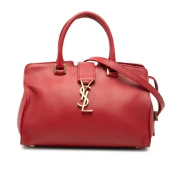 Baby Leather Monogram Downtown Cabas Satchel