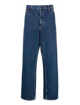 Jeans a gamba dritta indaco