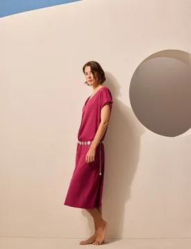Énfasis - Vestido de pico floral - Énfasis - FashionsVida
