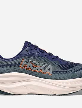 Men's Skyflow Road Running Shoes in Midnight Blue/Varsity Navy, Size 10 - HOKA - FashionsVida