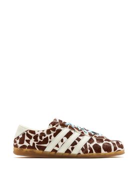 Women's Regular-Fit Lace-Up Leather Sneakers with 3-Stripes