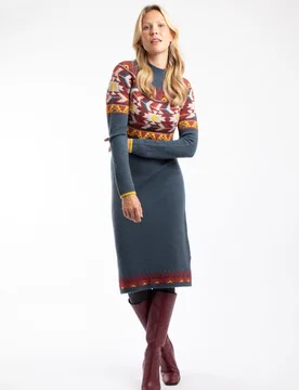 Vondra Womens Knitted Jumper Dress - - Size: 18 - Weird Fish - FashionsVida