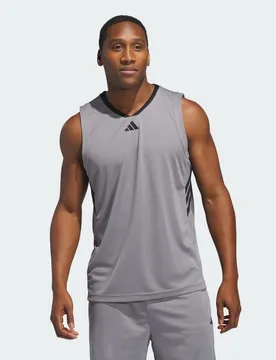 Canotta Basketball Legends XL Grey Three / Black - Adidas - FashionsVida