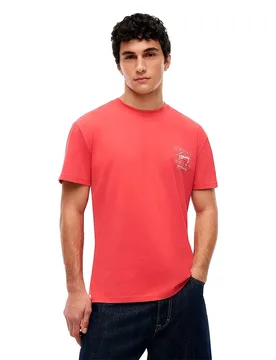 T-shirt à Manches Courtes Dm0dm23177 Anthem Red M - Tommy Jeans - FashionsVida