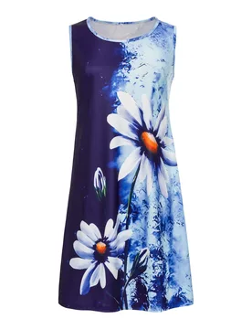 Sommerkleid „Margarete“ blau XL Damen - wedolina - FashionsVida