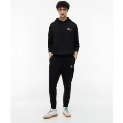 Pantalón de chándal de corte regular con logo en contraste