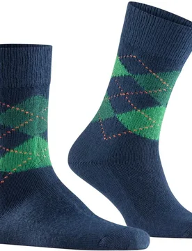 Calcetines de hombre azules de rombos - Burlington - FashionsVida