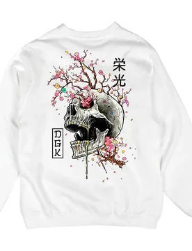 Sweat-shirt Ancestry Crewneck Fleece White M - DGK - FashionsVida
