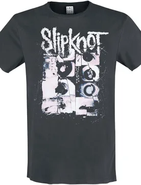 T-Shirt - Amplified Collection - Eyes - L bis XXL - für Männer - Größe XL - charcoal - Lizenziertes Merchandise! - Männer - male - Slipknot - FashionsVida