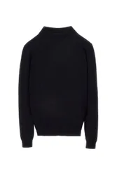 Maglione leggero nero collo alto NBY8220 XL