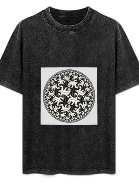 M c escher art paintings T-Shirt Basic Simple Casual Short Sleeve Tee - Aliexpress - FashionsVida