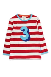 Kids 100% Cotton Three Long-Sleeved T-Shirt