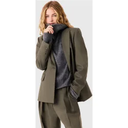 Chaqueta de mujer sastre recta de lana