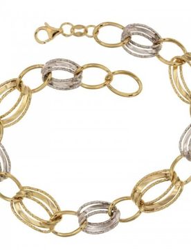 Bracciale da donna Oro giallo e bianco 803321719085
