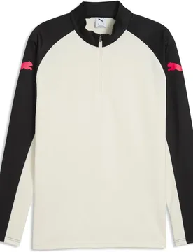 Individualliga 1/4 Zip TOP Herren Longsleeve, braun S