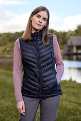 Featherweight II Womens Extreme Down Gilet - Black - Black - Size: 20