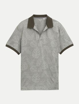Jaquard polo Grau XL