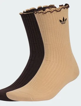 CALZE CON VOLANT 2 PAIA 37-39 Magic Beige / Aurora Coffee - Adidas - FashionsVida
