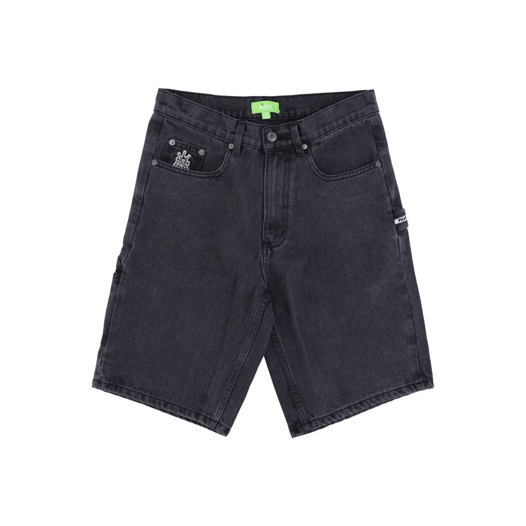 Jeans Uomo Workman Short Black Denim - Huf - FashionsVida