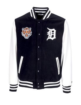 Giubbotto College Uomo Mlb Wordmark Varsity Jacket Dettig Black