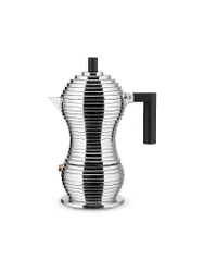 Espressomachine PULCINA 3 tazze Alluminio / Nero argento