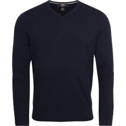 Pullover V-Neck Sweater, navy s