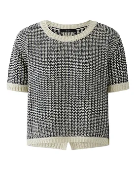 Ouí Pullover bleu marine 38 - Oui - FashionsVida