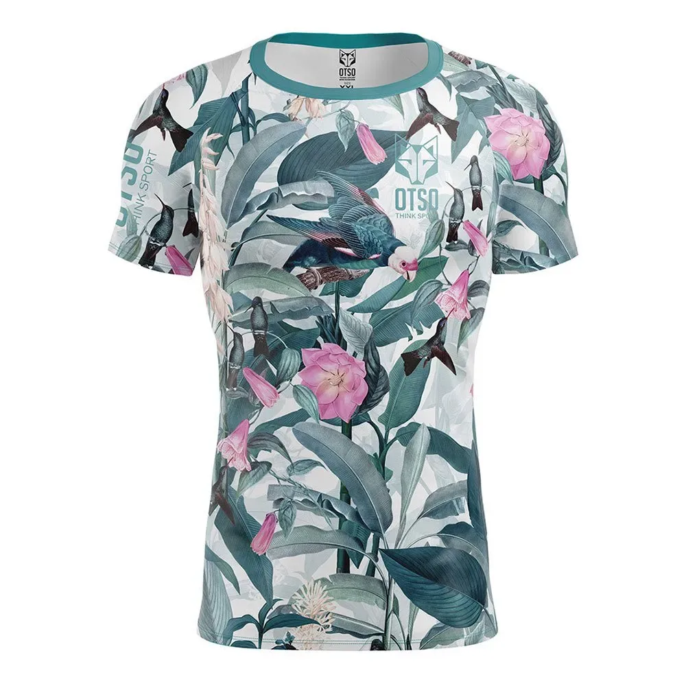 Maglietta A Maniche Corte Garden Ricondizionato Multicolour M - OTSO - FashionsVida