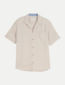 Hemd mit Reverskragen Beige L