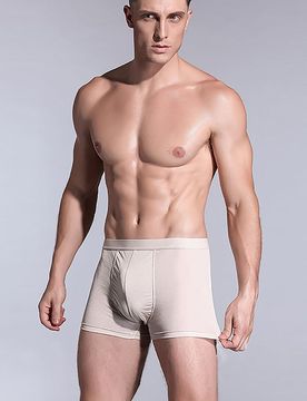 Boxer Seta Uomo Grigio L - Ultra Morbidi, Traspiranti e Confortevoli
