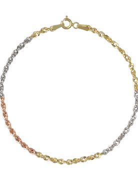Bracciale Oro Bianco Giallo Rosa GL102103