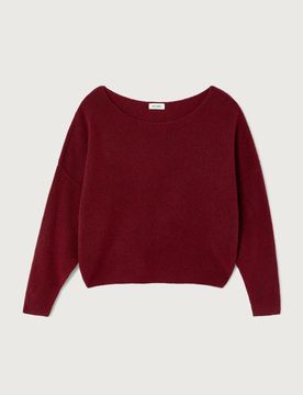M/L PULL BOULE ML COL BATEAU female