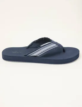 Stripe Flip Flops Navy Mix male - Fatface - FashionsVida