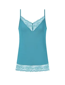 Top - Camisola POETRY STYLE teal dream azul XS - Mey - FashionsVida