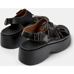 Sandalias de tacón de mujer de piel tasha