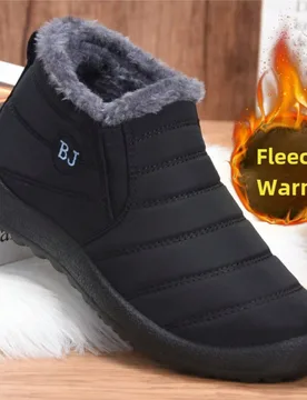 Zapatos de invierno Nuevos zapatos de nieve de invierno para parejas Botas gruesas de peluche Calzado casual de poliuretano cálido para caminar - Shein - FashionsVida