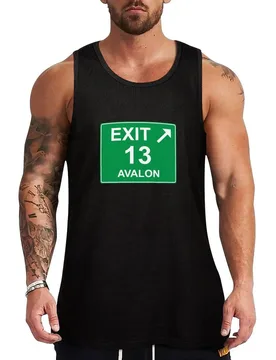 Exit 13 - Avalon Exit Sign Tank Top Basic Athletic Tank Top Cotton Casual Everyday Shirt - Aliexpress - FashionsVida
