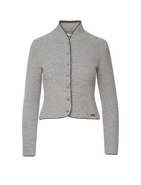 Trachtenstrickjacke DORIKA hellgrau S damen