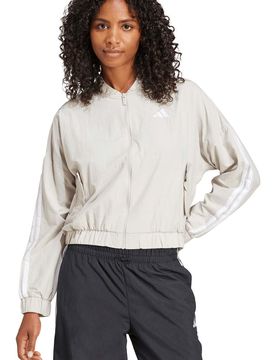 Essentials lifestyle 3 stripes sudadera mujer Azul (XXL)