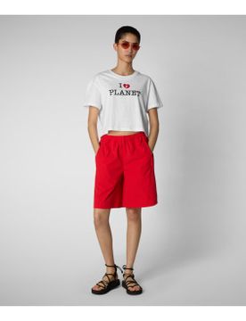 Para mujer. DT2228W-BESY20 Camiseta I Love Planet (XL), Casual, Algodón, Manga corta
