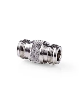 Adaptateur Satellite/antenne Type N Femelle Vers Type N Femelle Nickelé 50 Ohms Droit Métal Silver One Size unisex - Nedis - FashionsVida