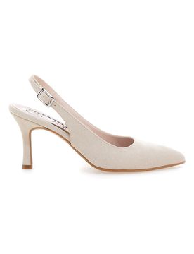 Décolleté da donna beige con cinturino slingback 5371 37