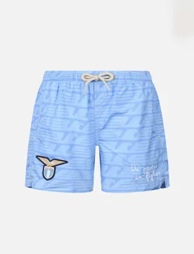 Boxer mare azzurro a tema Lazio - MC2 SAINT BARTH - FashionsVida