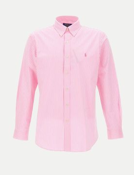 Polo Custom-Fit Freizeithemd Rosa XL