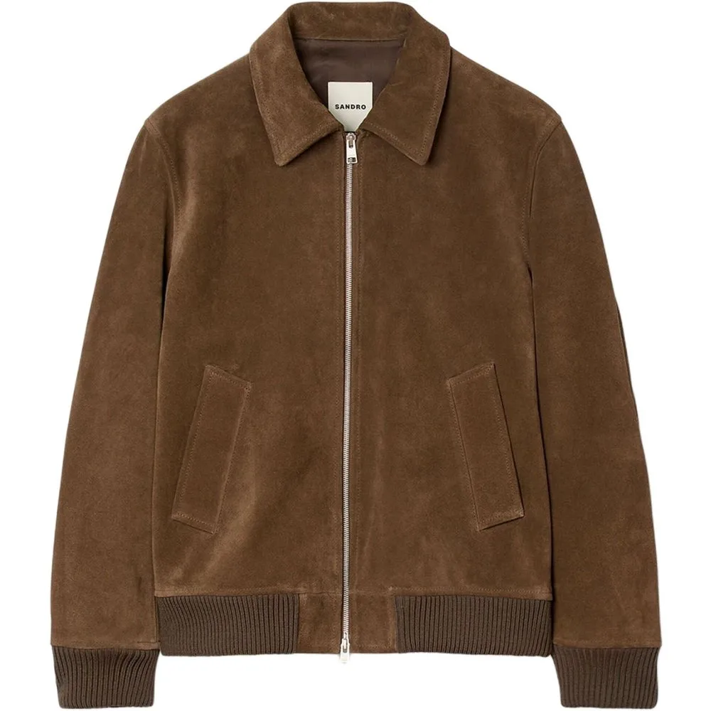Cazadora bomber de hombre de algodón con cierre cremallera - sandro - FashionsVida