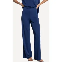 Pantalón de mujer de punto circular acampanado