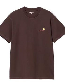 S/S American Script T-Shirt - T-Shirt-langarm - braun - Herren - Size: M